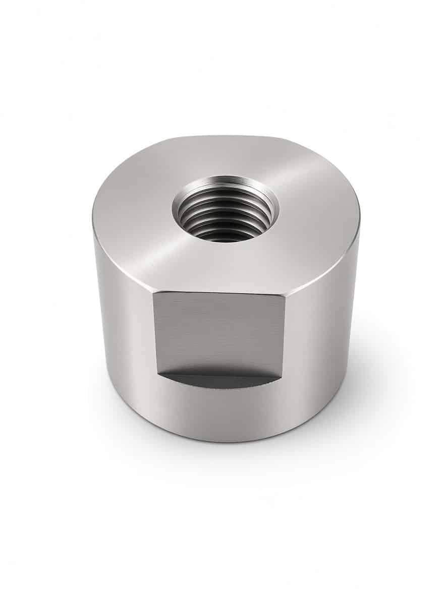 Desinex atölyesinde CNC ile işlenmiş metal parça
